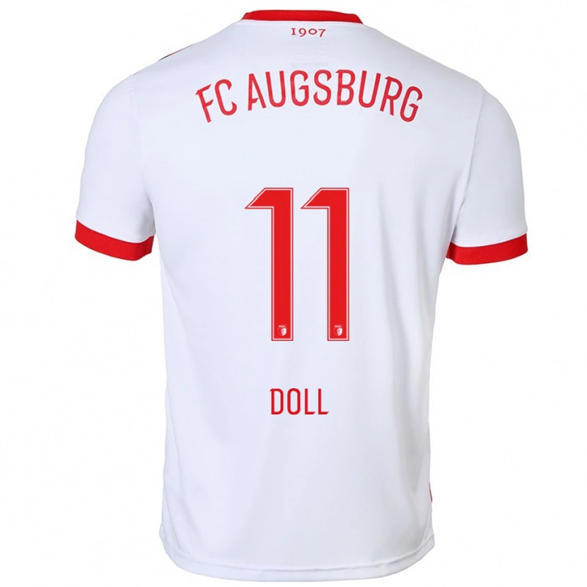 Danxen Enfant Maillot Lena Doll #11 Blanc Rouge Tenues Domicile 2025/26 T-Shirt