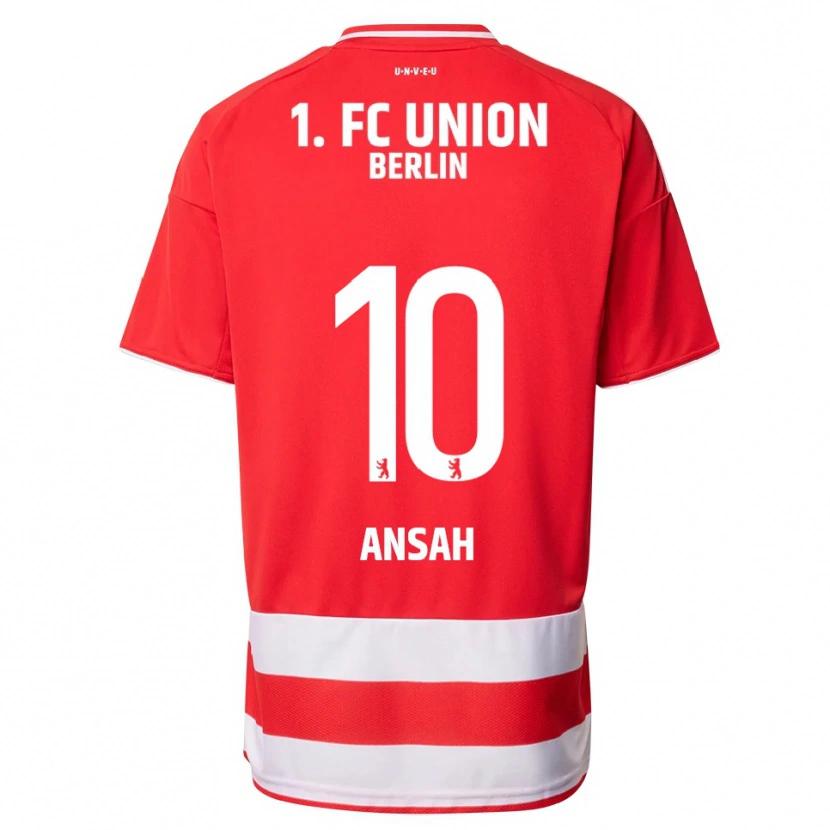Danxen Enfant Maillot Ilyas Ansah #10 Rouge Blanc Tenues Domicile 2025/26 T-Shirt