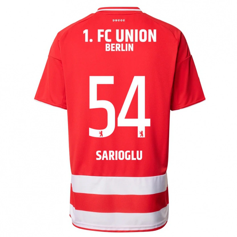 Danxen Enfant Maillot Defne Sarıoğlu #54 Rouge Blanc Tenues Domicile 2025/26 T-Shirt