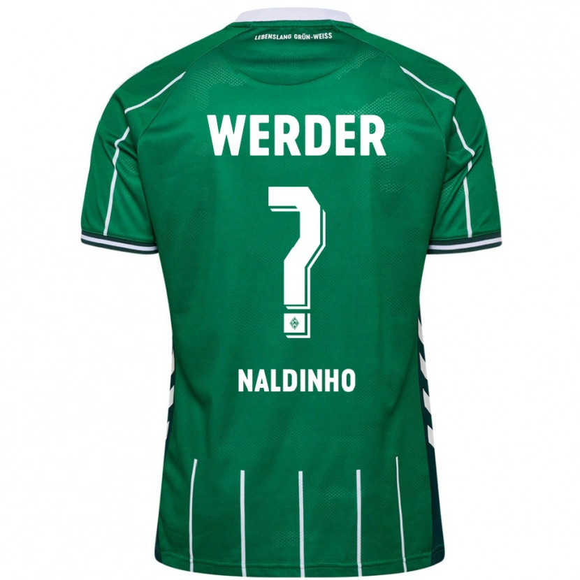 Danxen Enfant Maillot Naldinho #0 Vert Blanc Tenues Domicile 2025/26 T-Shirt