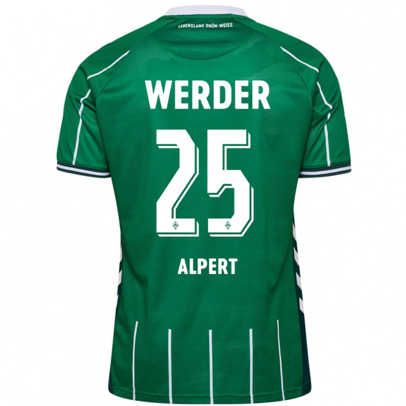 Danxen Enfant Maillot Marvin Alpert #25 Vert Blanc Tenues Domicile 2025/26 T-Shirt