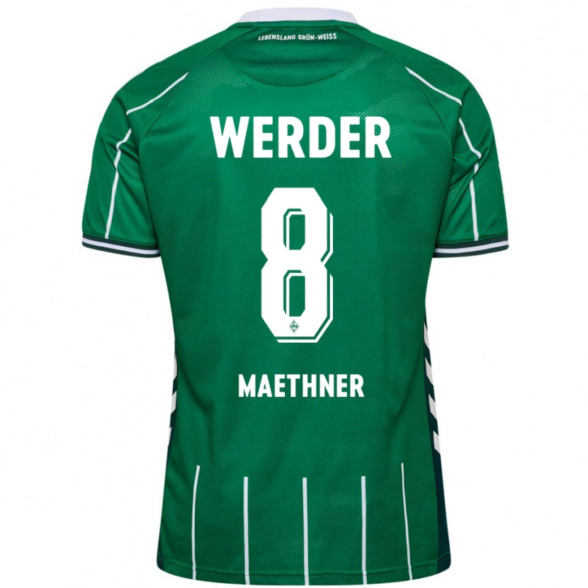 Danxen Enfant Maillot Finn Maethner #8 Vert Blanc Tenues Domicile 2025/26 T-Shirt