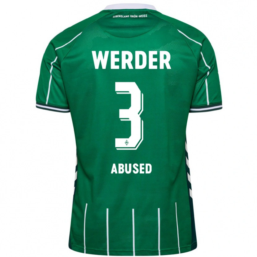 Danxen Enfant Maillot Dlges Abused #3 Vert Blanc Tenues Domicile 2025/26 T-Shirt