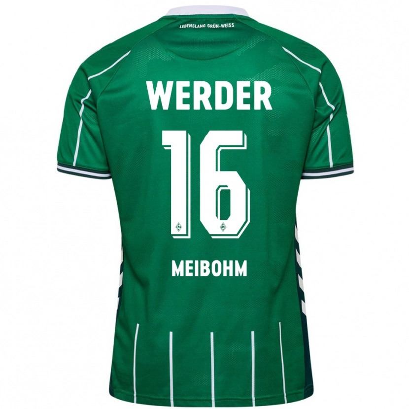 Danxen Enfant Maillot Joel Meibohm #16 Vert Blanc Tenues Domicile 2025/26 T-Shirt