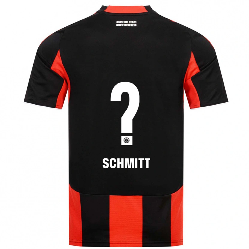 Danxen Enfant Maillot Jonathan Schmitt #0 Noir Rouge Tenues Domicile 2025/26 T-Shirt