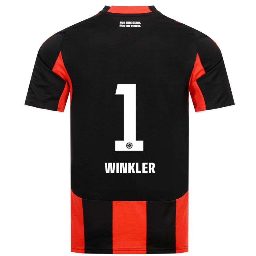 Danxen Enfant Maillot Sophia Winkler #1 Noir Rouge Tenues Domicile 2025/26 T-Shirt