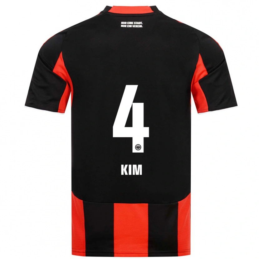 Danxen Enfant Maillot Yoon-Do Kim #4 Noir Rouge Tenues Domicile 2025/26 T-Shirt