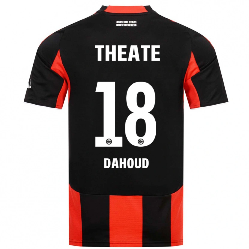 Danxen Enfant Maillot Mahmoud Dahoud #18 Noir Rouge Tenues Domicile 2025/26 T-Shirt