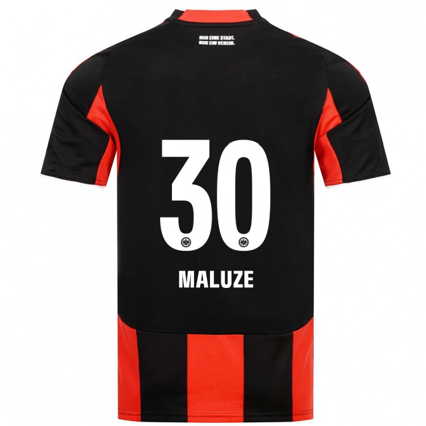 Danxen Enfant Maillot Jeremiaha Maluze #30 Noir Rouge Tenues Domicile 2025/26 T-Shirt