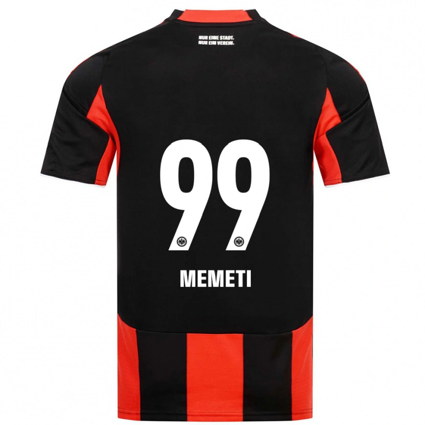 Danxen Enfant Maillot Ereleta Memeti #99 Noir Rouge Tenues Domicile 2025/26 T-Shirt