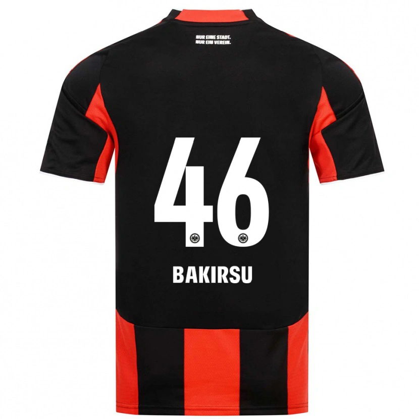 Danxen Enfant Maillot Hüseyin Bakirsu #46 Noir Rouge Tenues Domicile 2025/26 T-Shirt