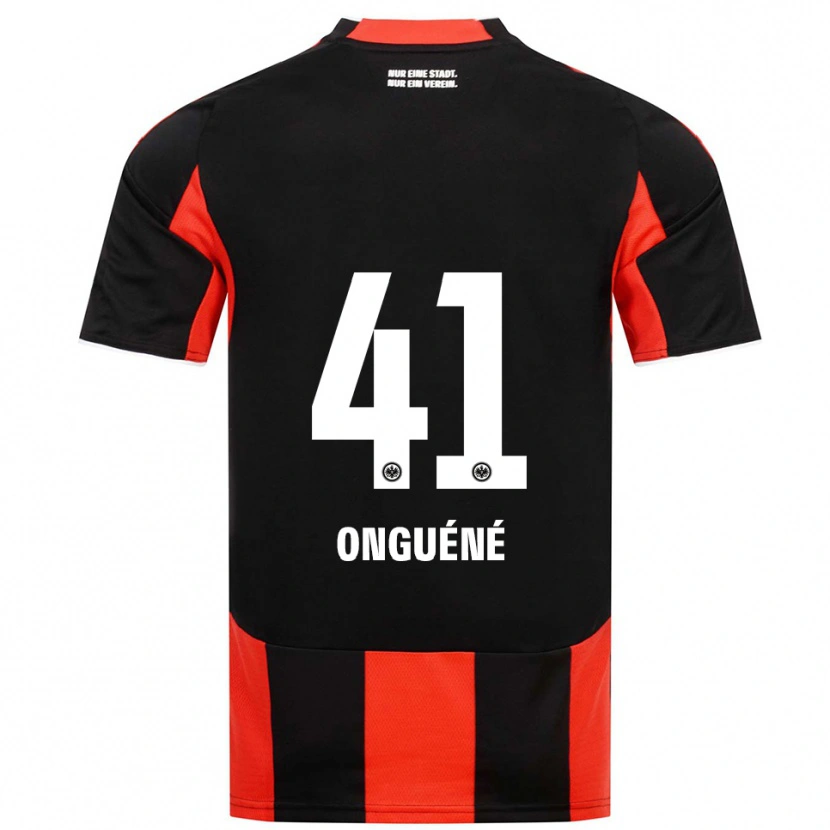 Danxen Enfant Maillot Jérôme Onguéné #41 Noir Rouge Tenues Domicile 2025/26 T-Shirt