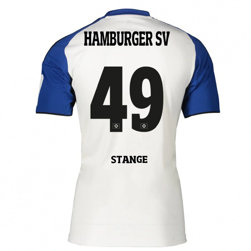 Danxen Enfant Maillot Otto Stange #49 Blanc Bleu Tenues Domicile 2025/26 T-Shirt