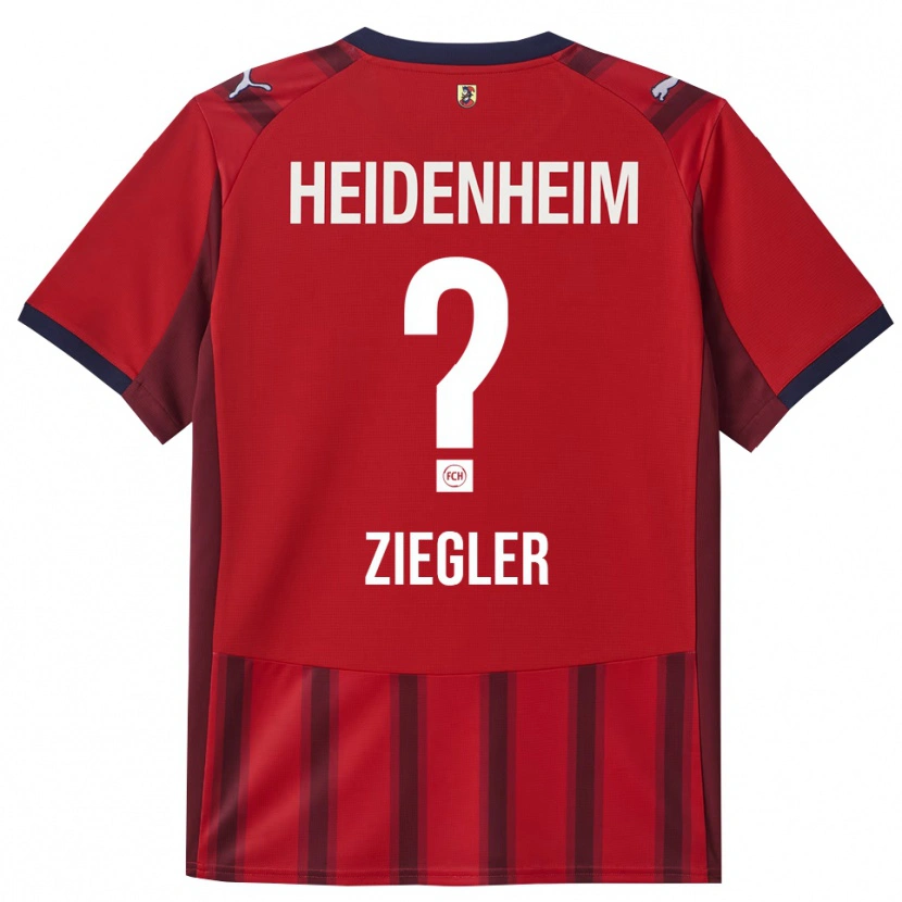Danxen Enfant Maillot Phillip Ziegler #0 Rouge Marine Tenues Domicile 2025/26 T-Shirt