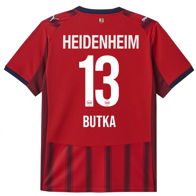 Danxen Enfant Maillot Luka-Viktor Butka #13 Rouge Marine Tenues Domicile 2025/26 T-Shirt