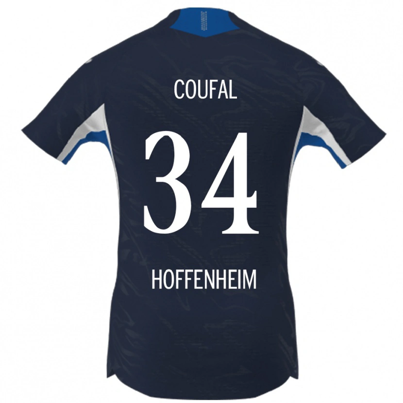 Danxen Enfant Maillot Vladimír Coufal #34 Marine Blanc Tenues Domicile 2025/26 T-Shirt