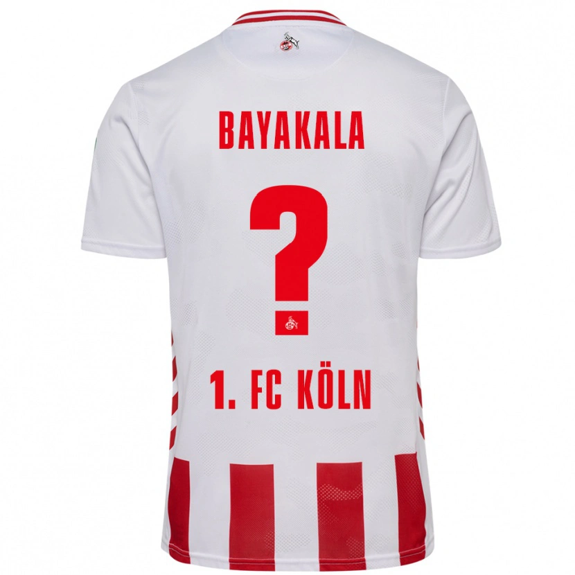Danxen Enfant Maillot Aaron Bayakala #0 Blanc Rouge Tenues Domicile 2025/26 T-Shirt
