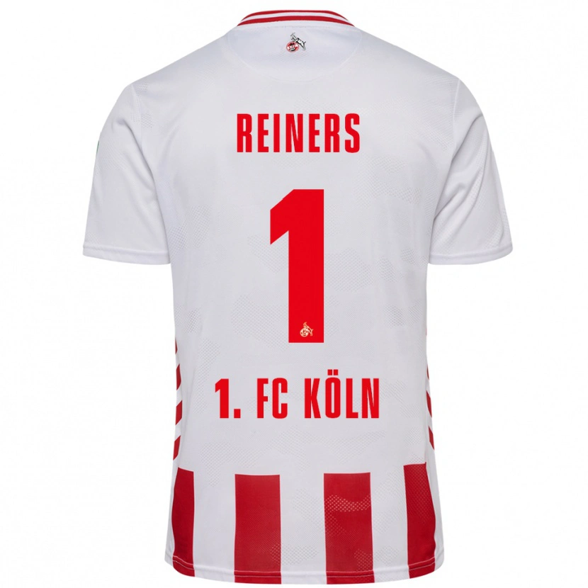 Danxen Enfant Maillot Leonard Reiners #1 Blanc Rouge Tenues Domicile 2025/26 T-Shirt