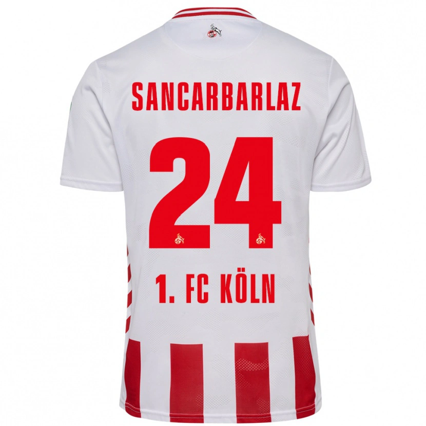 Danxen Enfant Maillot Keyhan Sancarbarlaz #24 Blanc Rouge Tenues Domicile 2025/26 T-Shirt