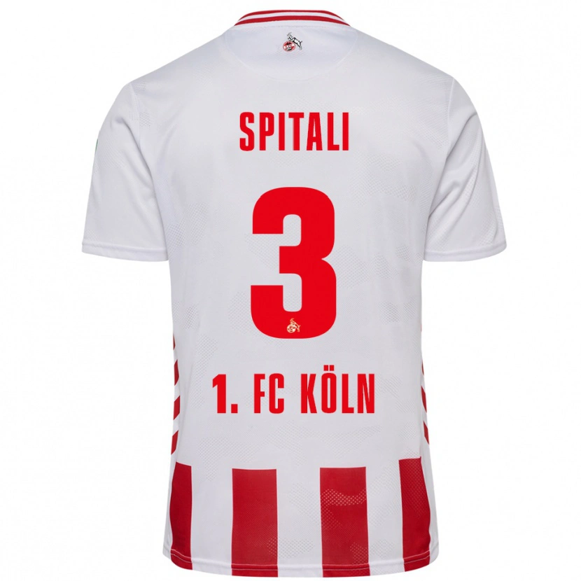 Danxen Enfant Maillot San-Luca Spitali #3 Blanc Rouge Tenues Domicile 2025/26 T-Shirt