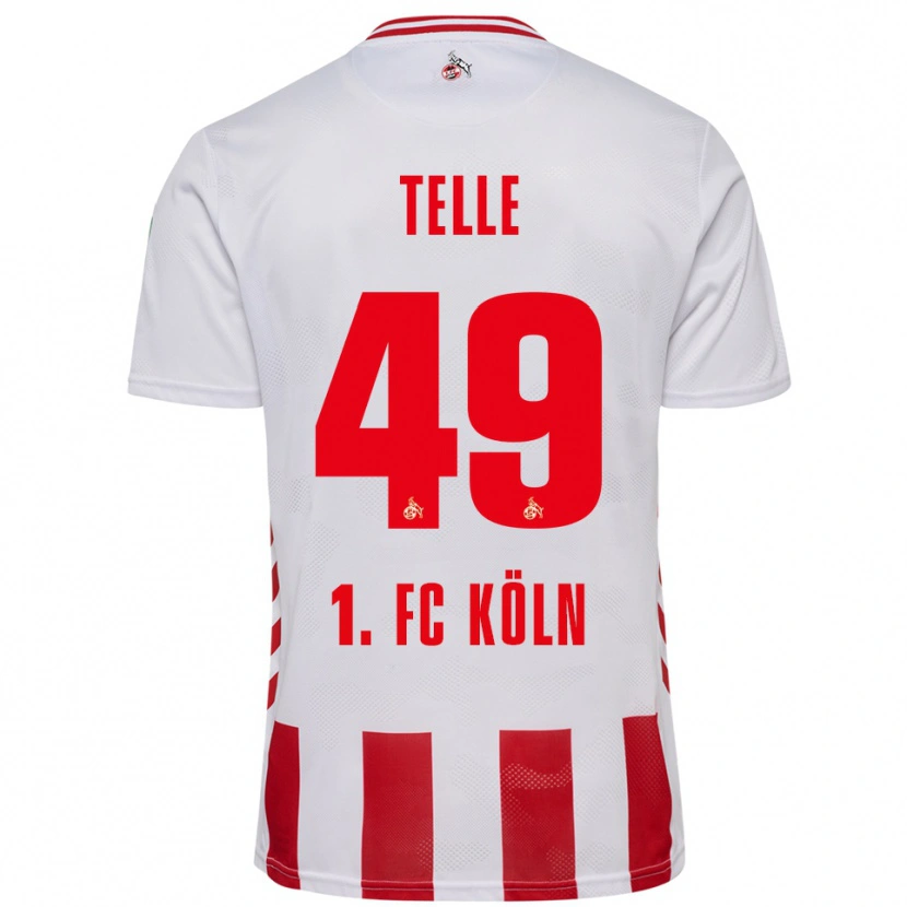 Danxen Enfant Maillot Neo Telle #49 Blanc Rouge Tenues Domicile 2025/26 T-Shirt