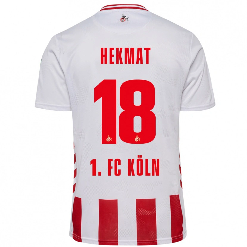 Danxen Enfant Maillot Kian Hekmat #18 Blanc Rouge Tenues Domicile 2025/26 T-Shirt