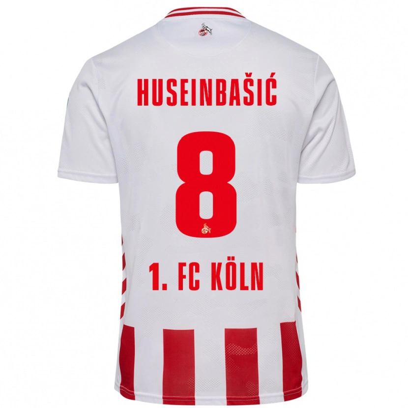 Danxen Enfant Maillot Denis Huseinbasic #8 Blanc Rouge Tenues Domicile 2025/26 T-Shirt