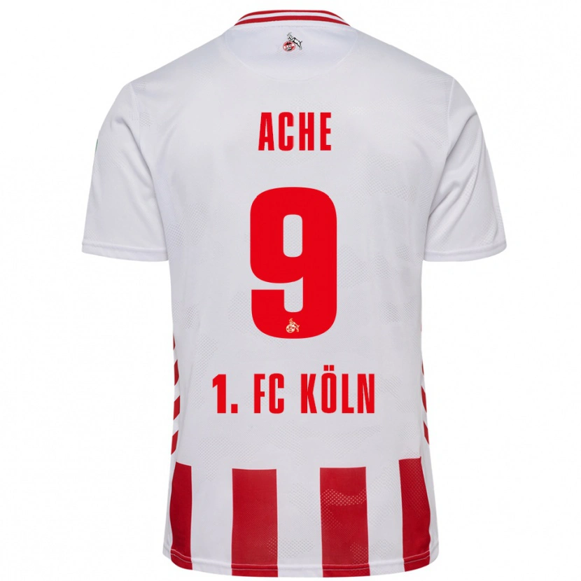 Danxen Enfant Maillot Ragnar Ache #9 Blanc Rouge Tenues Domicile 2025/26 T-Shirt