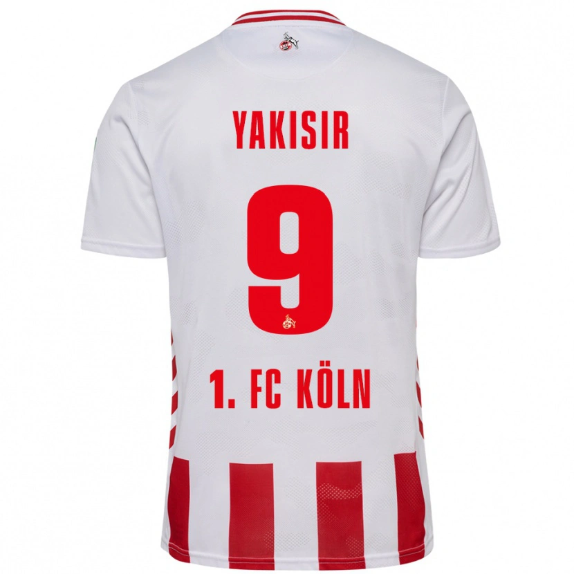 Danxen Enfant Maillot Emir-Ahmet Yakisir #9 Blanc Rouge Tenues Domicile 2025/26 T-Shirt
