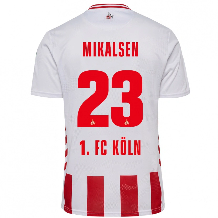 Danxen Enfant Maillot Aurora Mikalsen #23 Blanc Rouge Tenues Domicile 2025/26 T-Shirt