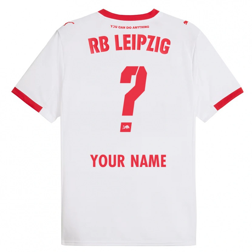 Danxen Enfant Maillot Votre Nom #0 Blanc Rouge Tenues Domicile 2025/26 T-Shirt