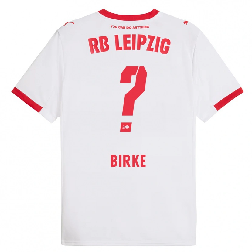 Danxen Enfant Maillot Lennox Birke #0 Blanc Rouge Tenues Domicile 2025/26 T-Shirt