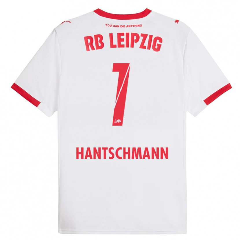 Danxen Enfant Maillot Franz Hantschmann #1 Blanc Rouge Tenues Domicile 2025/26 T-Shirt