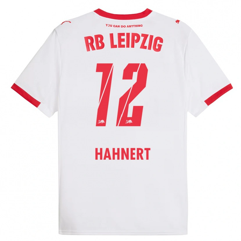 Danxen Enfant Maillot Ole Hähnert #12 Blanc Rouge Tenues Domicile 2025/26 T-Shirt