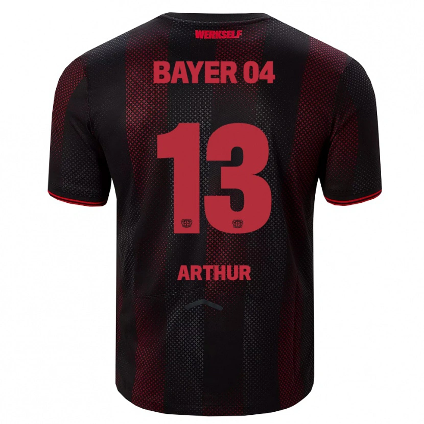 Danxen Enfant Maillot Arthur #13 Noir Rouge Tenues Domicile 2025/26 T-Shirt