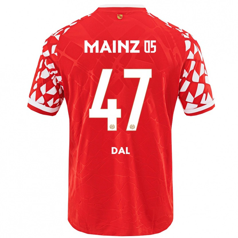 Danxen Enfant Maillot Maxim Dal #47 Rouge Blanc Tenues Domicile 2025/26 T-Shirt
