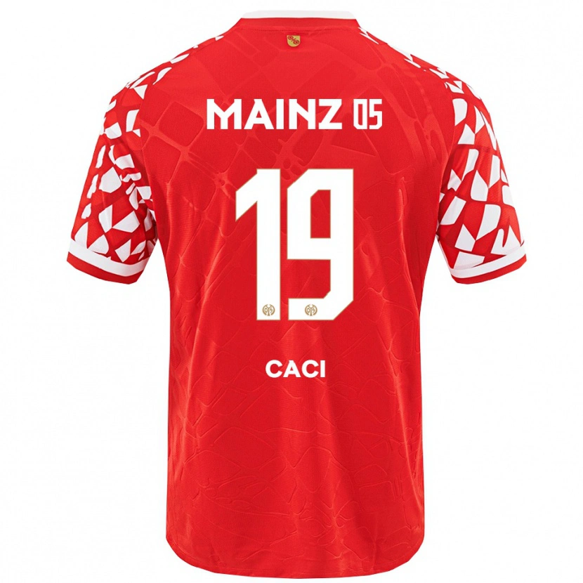Danxen Enfant Maillot Anthony Caci #19 Rouge Blanc Tenues Domicile 2025/26 T-Shirt