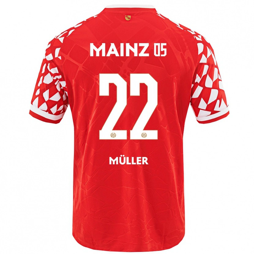 Danxen Enfant Maillot Tim Müller #22 Rouge Blanc Tenues Domicile 2025/26 T-Shirt