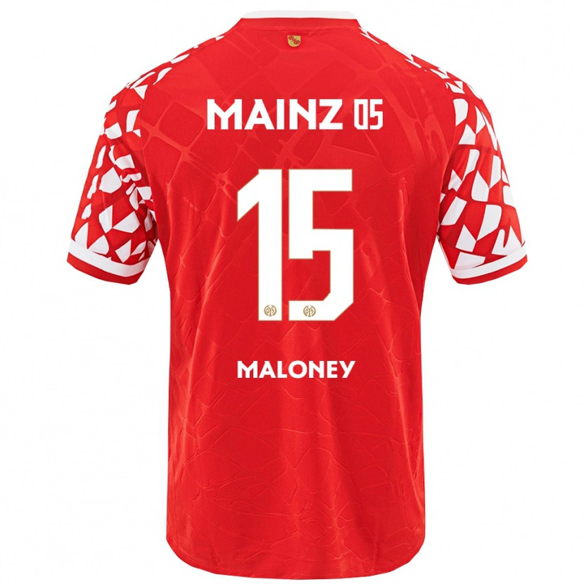 Danxen Enfant Maillot Lennard Maloney #15 Rouge Blanc Tenues Domicile 2025/26 T-Shirt
