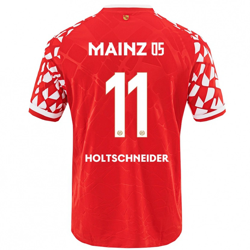 Danxen Enfant Maillot Hannah Holtschneider #11 Rouge Blanc Tenues Domicile 2025/26 T-Shirt
