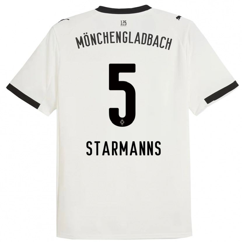 Danxen Enfant Maillot Sandra Starmanns #5 Blanc Noir Tenues Domicile 2025/26 T-Shirt