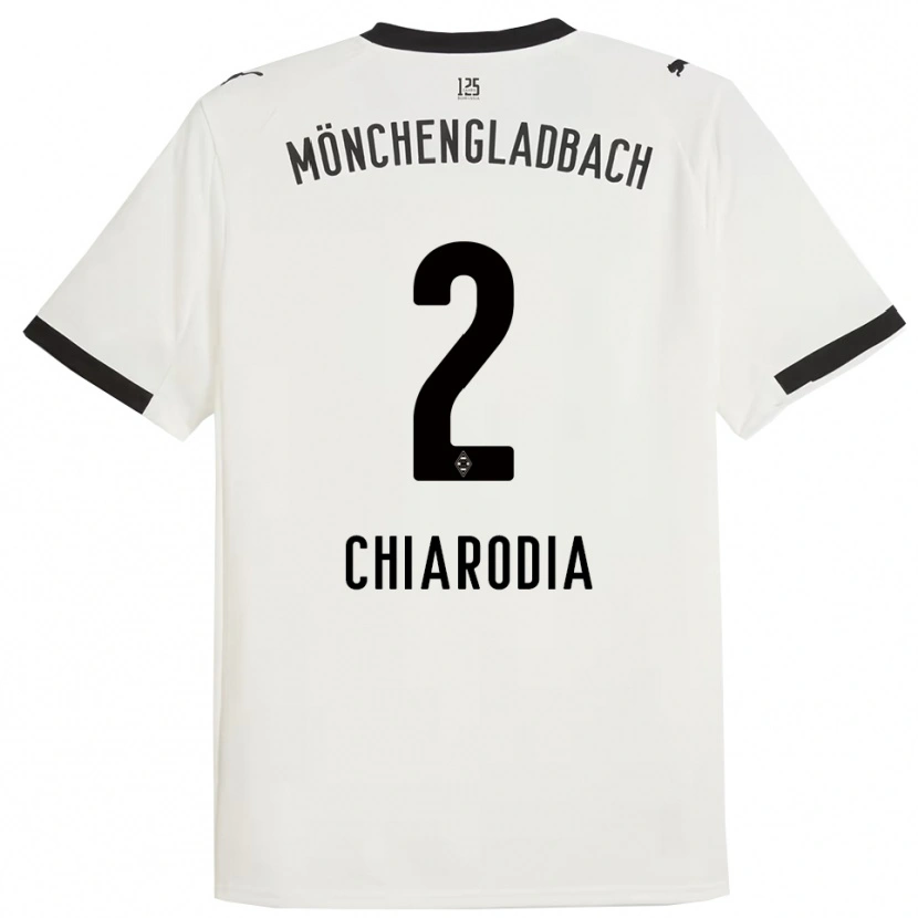 Danxen Enfant Maillot Fabio Chiarodia #2 Blanc Noir Tenues Domicile 2025/26 T-Shirt