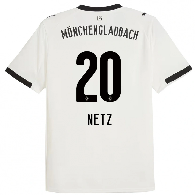 Danxen Enfant Maillot Luca Netz #20 Blanc Noir Tenues Domicile 2025/26 T-Shirt