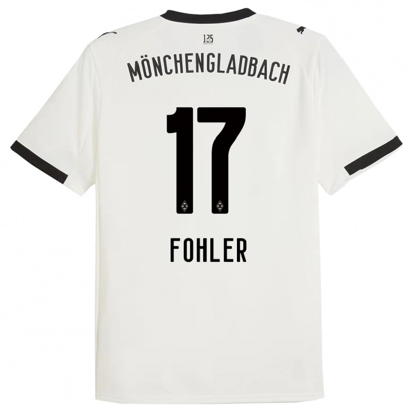 Danxen Enfant Maillot Selma Fohler #17 Blanc Noir Tenues Domicile 2025/26 T-Shirt