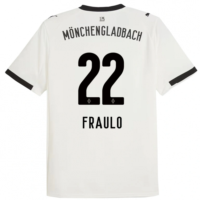 Danxen Enfant Maillot Oscar Fraulo #22 Blanc Noir Tenues Domicile 2025/26 T-Shirt