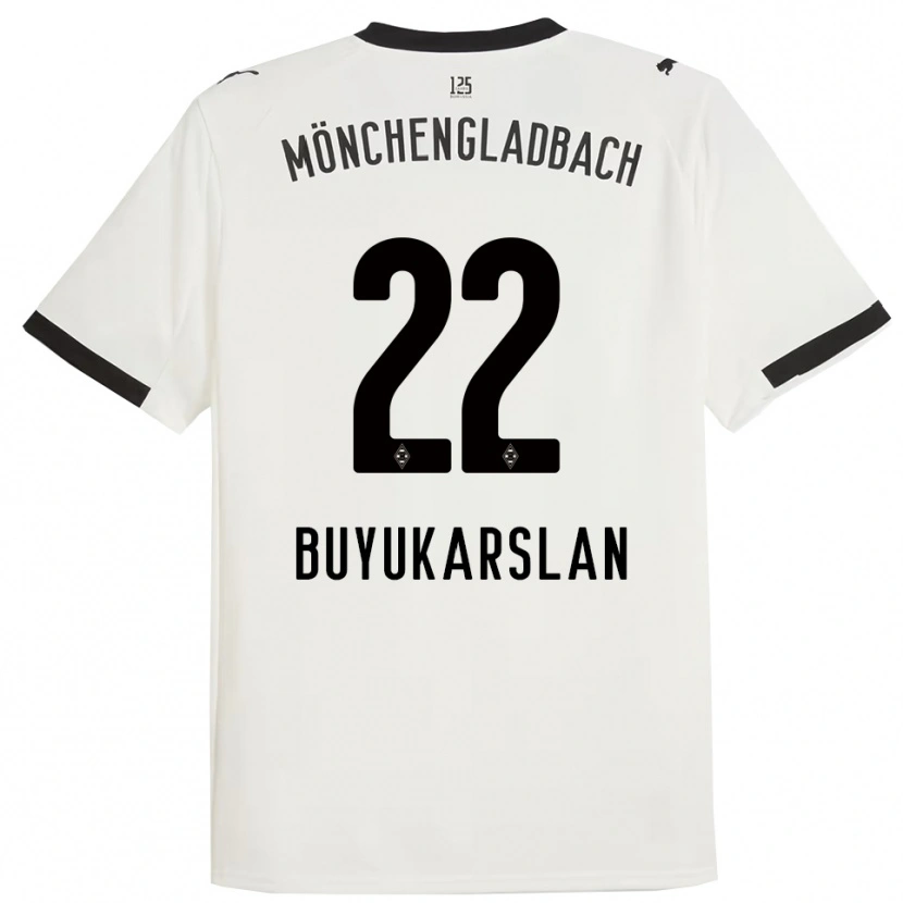 Danxen Enfant Maillot Oguzcan Büyükarslan #22 Blanc Noir Tenues Domicile 2025/26 T-Shirt