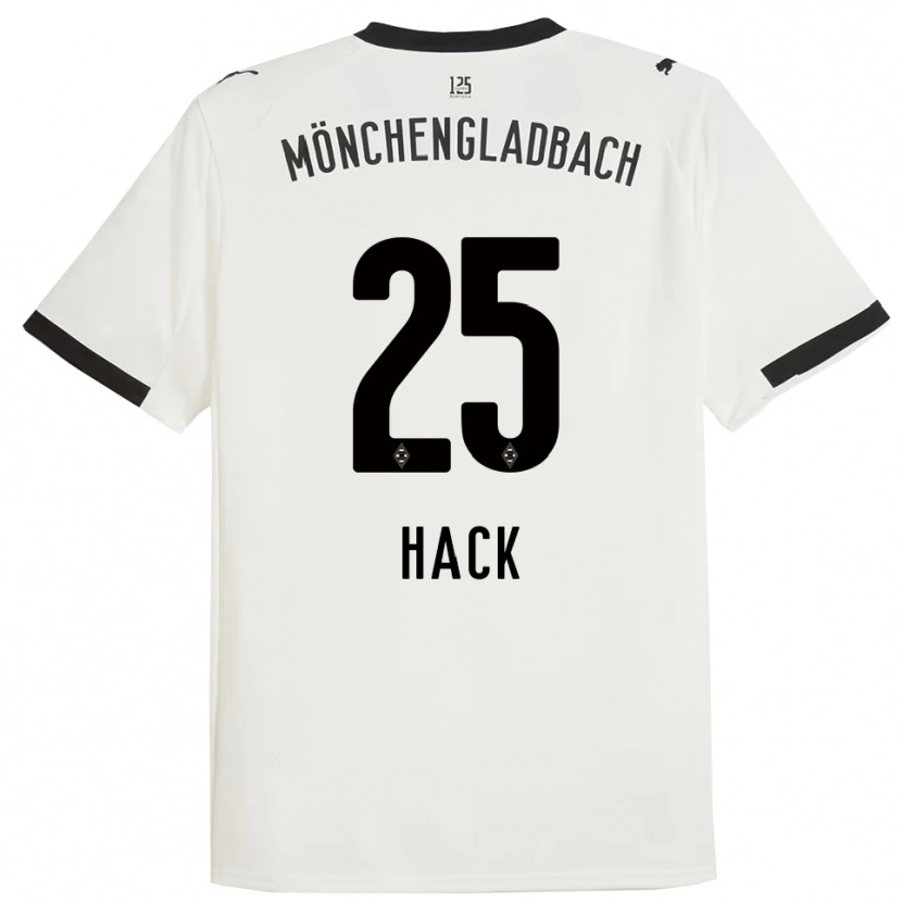Danxen Enfant Maillot Robin Hack #25 Blanc Noir Tenues Domicile 2025/26 T-Shirt