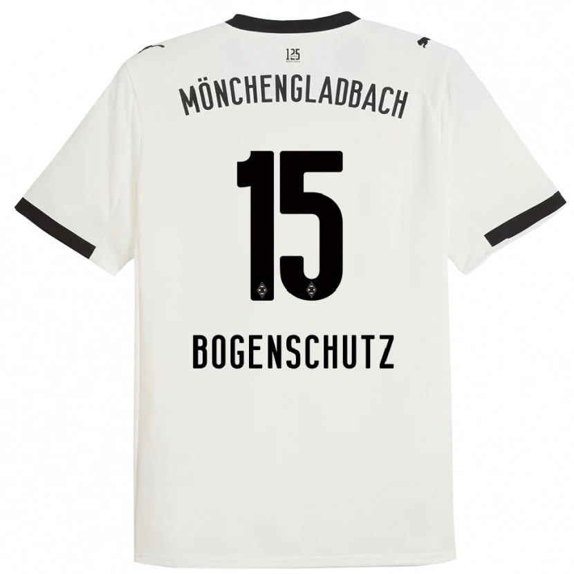 Danxen Enfant Maillot Kerstin Bogenschutz #15 Blanc Noir Tenues Domicile 2025/26 T-Shirt