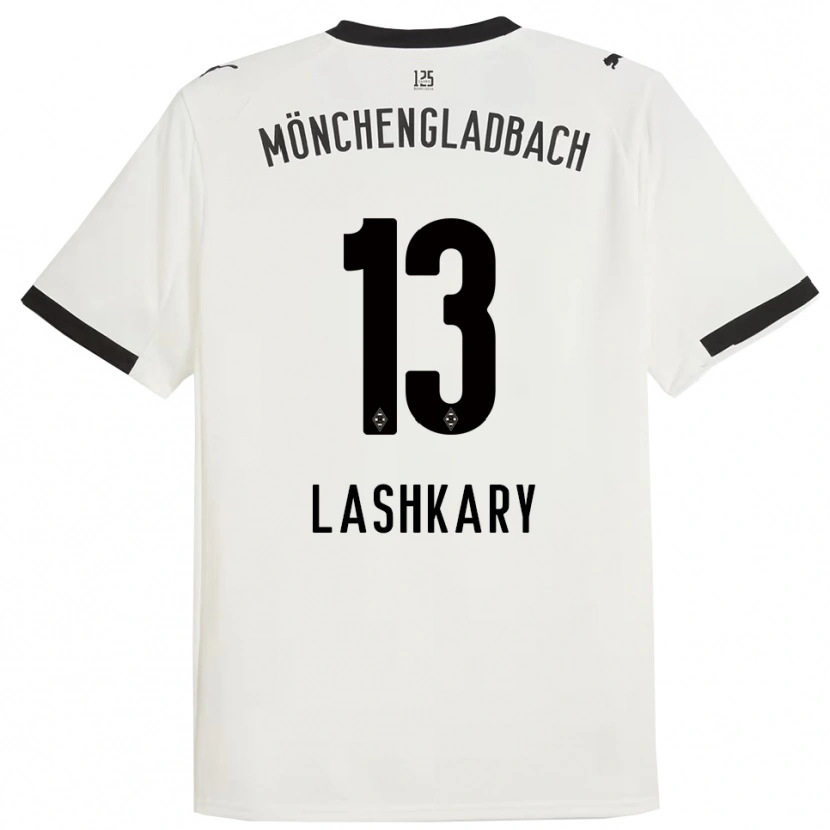 Danxen Enfant Maillot Roman Lashkary #13 Blanc Noir Tenues Domicile 2025/26 T-Shirt
