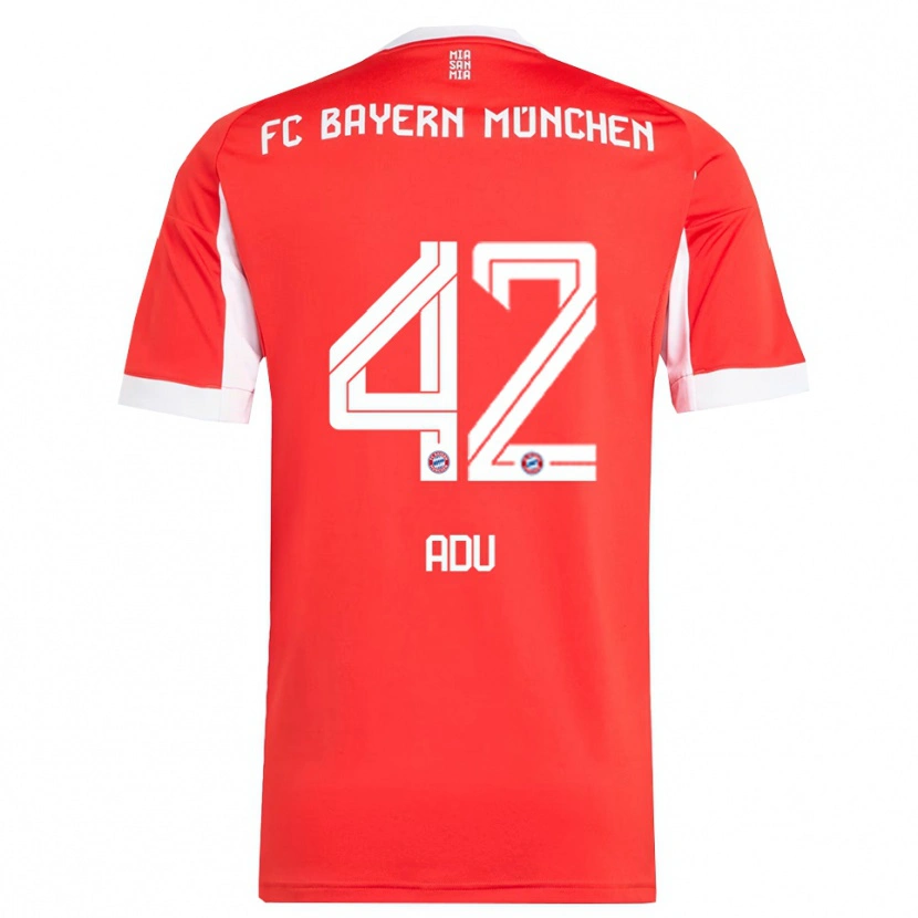 Danxen Enfant Maillot Gibson Adu #42 Blanc Rouge Tenues Domicile 2025/26 T-Shirt